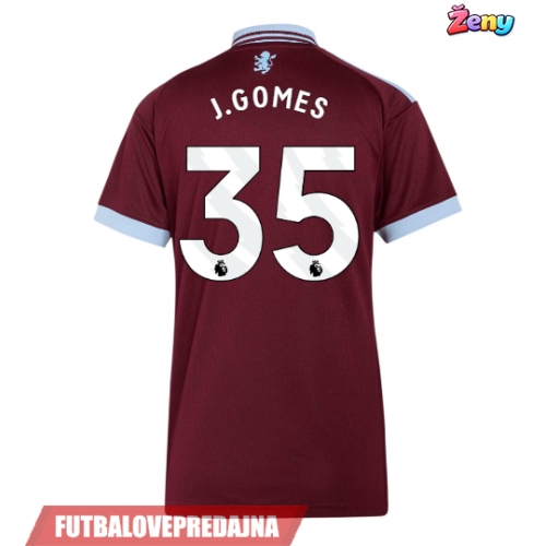 Lacne Ženy Futbalové dres Aston Villa Joao Gomes #35 2026-27 Krátky Rukáv - Domáci